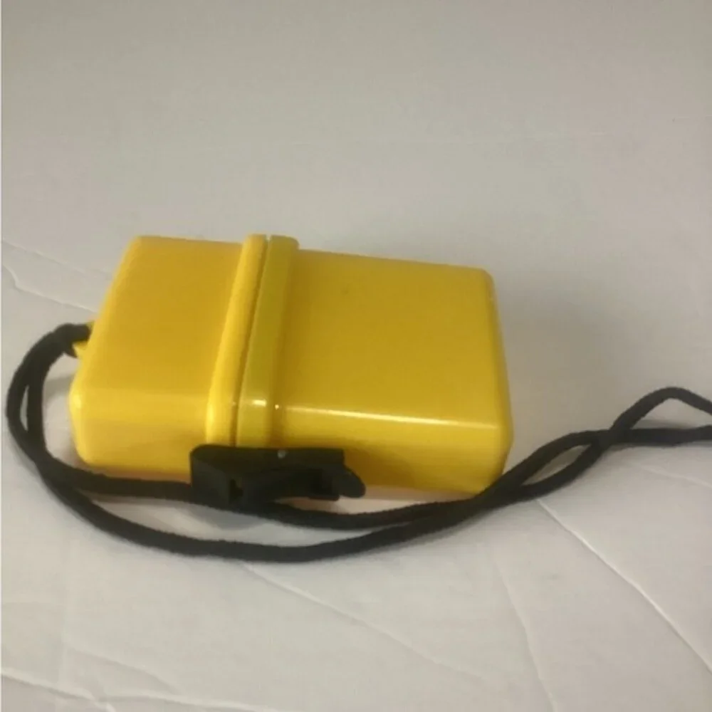 Yellow Waterproof Case with Lanyard